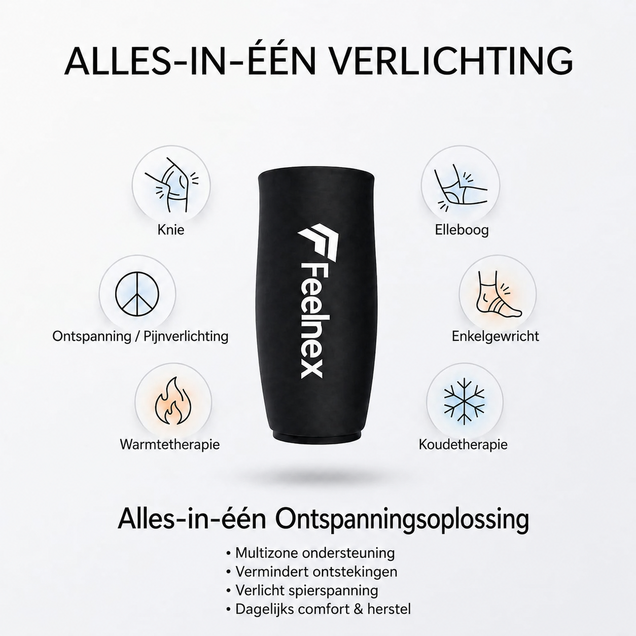 Feelnex Compressie Sleeve — Koude & Warme Therapie